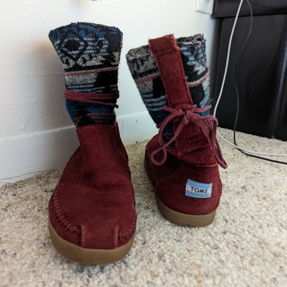 Toms Aztec Winter Boots, Size 8.5 - Picture 4 of 6